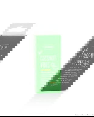 SHORT LIFE - Balsam de Buze - Ziaja Coconut Vibes Lip Balm Regenerating Organic Coconut Oil, 10 ml