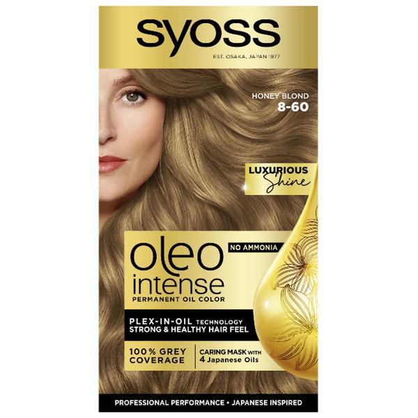 SHORT LIFE - Vopsea de Par Demi-permanenta - Syoss Professional Performance Oleo Intense Permanent Oil Color, nuanta 8-60 Blond Miere