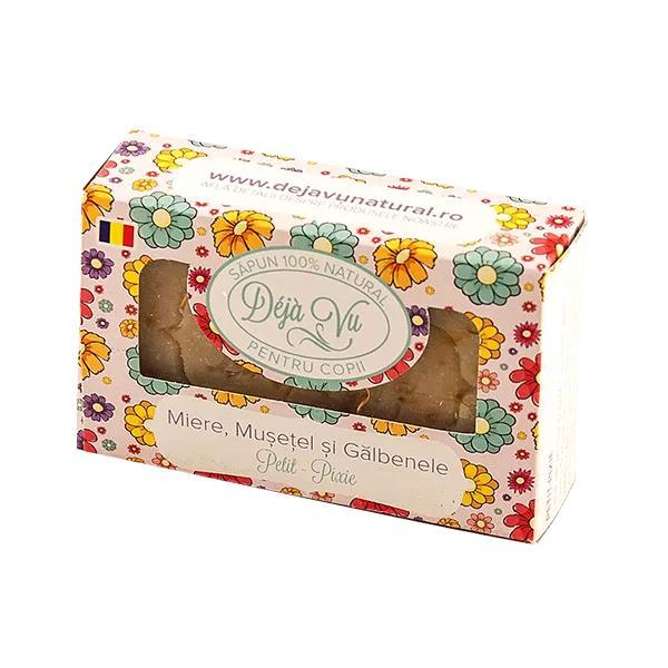 SHORT LIFE - Sapun Natural cu Miere, Musetel si Galbenele pentru Copii Deja Vu, 90g