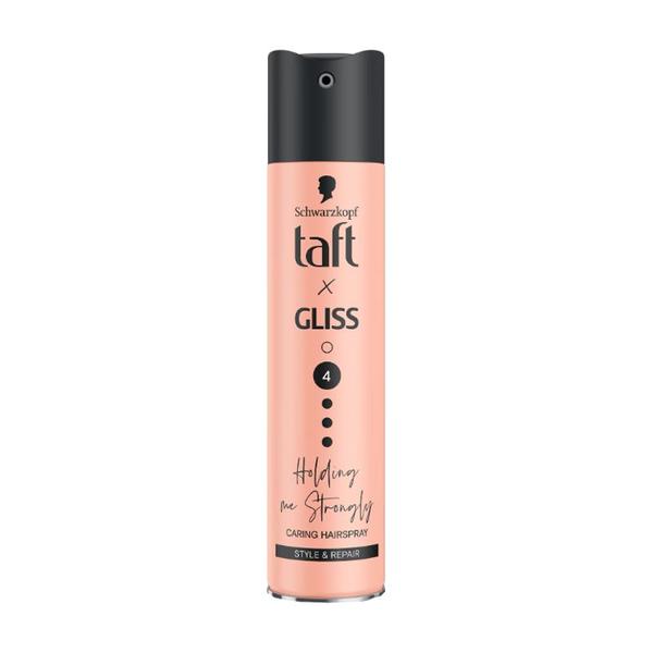 Spray Fixativ cu Fixare Puternica - Taft X Gliss Holding me Strongly Caring Hairspray Style &amp; Repair, 250 ml