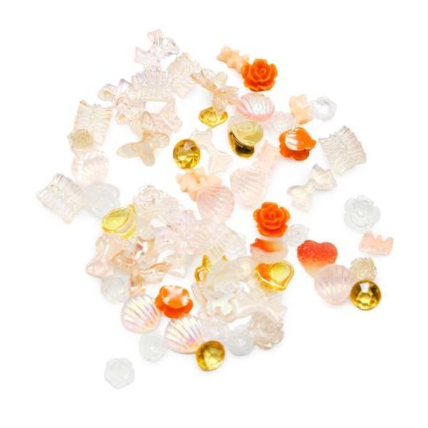 Figurine 3D volumetrice pentru manichiură, set de 50 buc D12