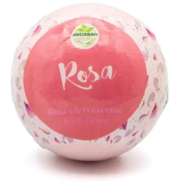 Bila de Baie cu Parfum de Trandafir - Becasan Nature Bath Fizzer Rosa, 150 g