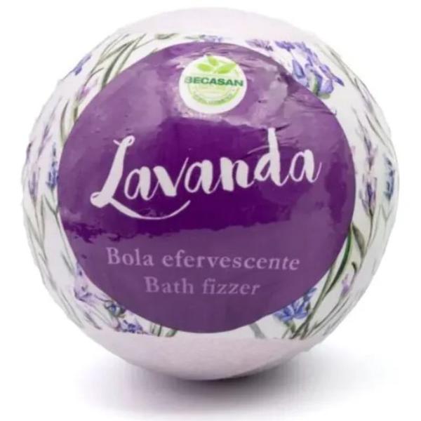 Bila de Baie cu Parfum de Lavanda - Becasan Nature Bath Fizzer Lavanda, 150 g