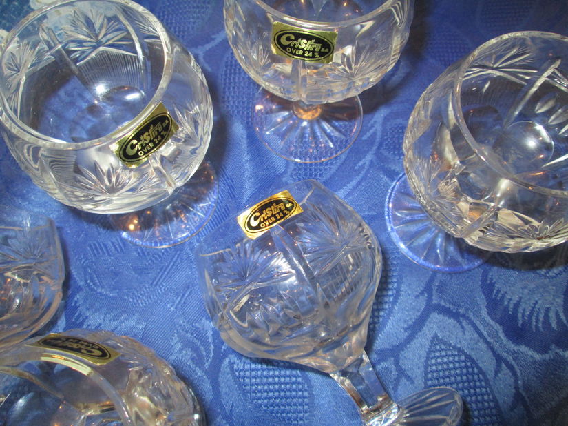 6 pahare cristal