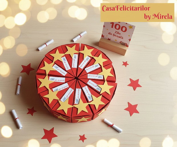 Cutii felie de tort absolvire gimnaziu-liceu