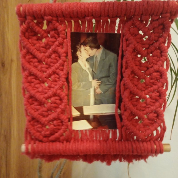 Rama foto macrame