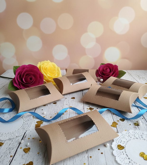 Cutii craft cu fereastră dreptunghiulară