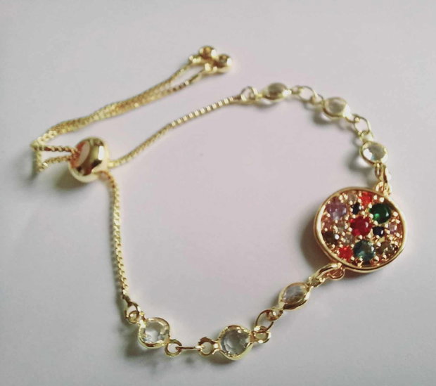 Flori - Zirconia & Gold