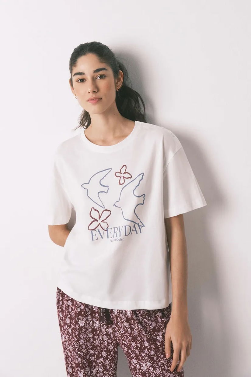 women'secret tricou de pijama din bumbac