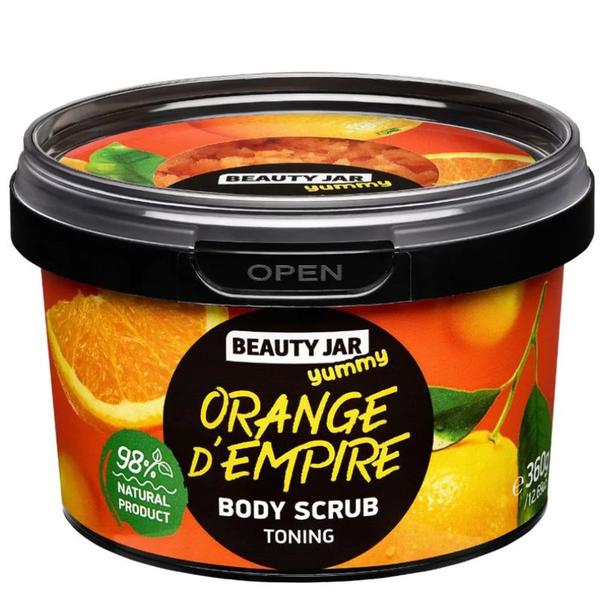 Scrub Tonifiant pentru Corp - Beauty Jar Yummy Orange d'Empire, 360 g