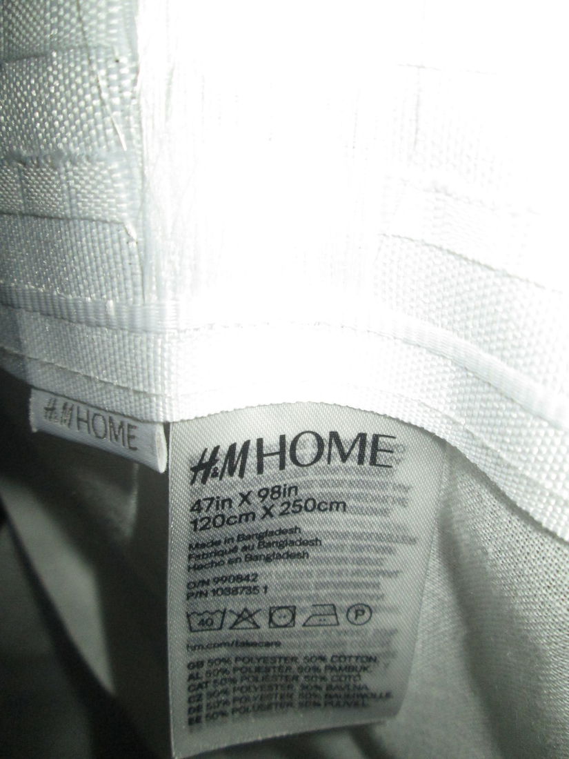 pereche perdele albe H&M Home