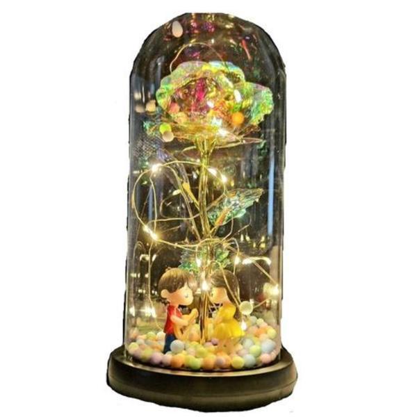 Cupola Trandafir Led Galaxy &amp; Figurine