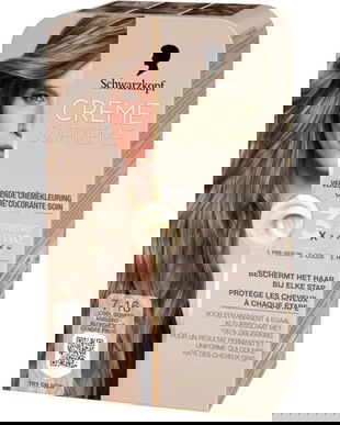 Vopsea Permanenta - Crema Coloranta de Ingrijire - Schwarzkopf Creme Supreme 3x Bonding HaptIQ System, nuanta 7-16 Blond Rece Cenusiu, 1 pachet