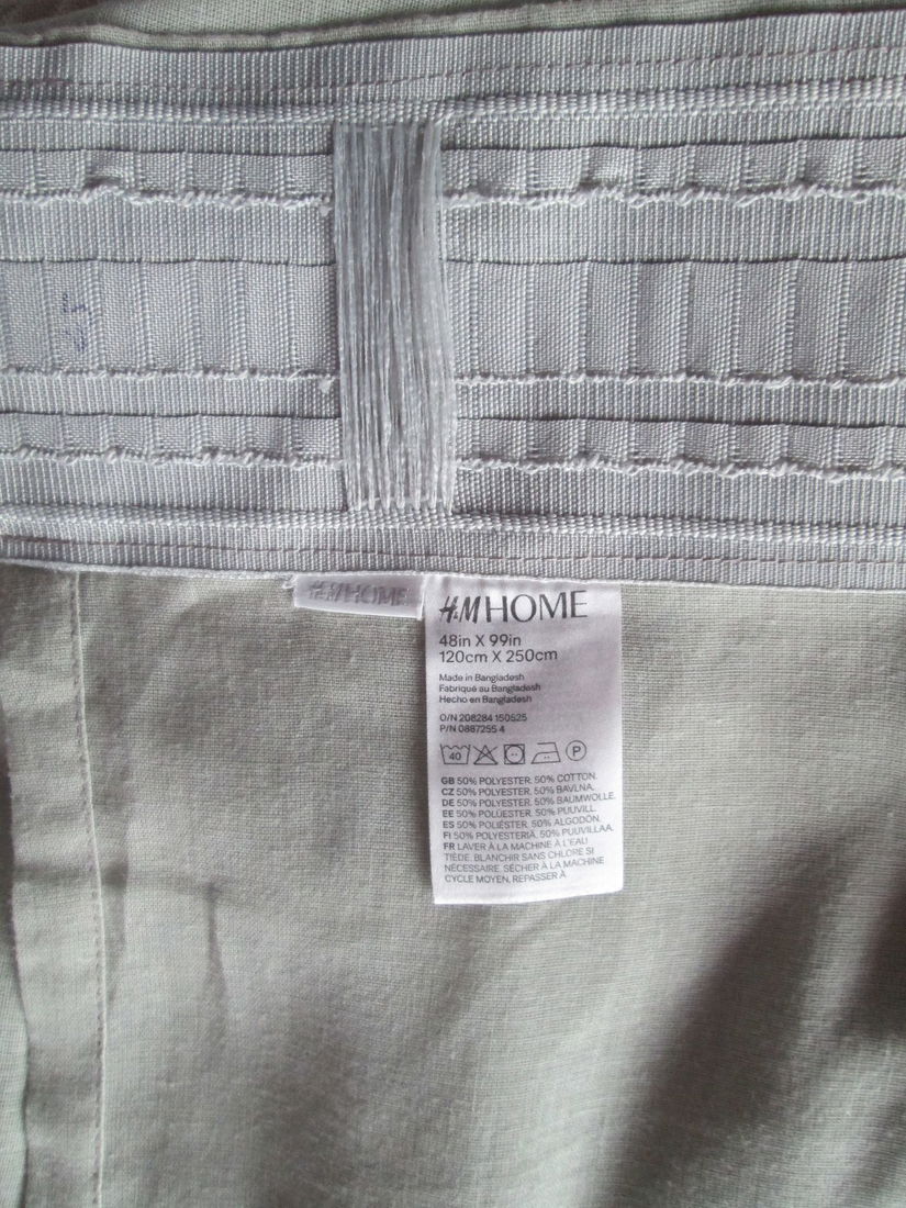 4 perdele vernil  H&M Home