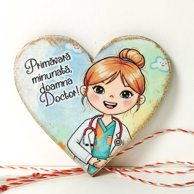 Martisoare personalizate medic, doctorite, pediatre