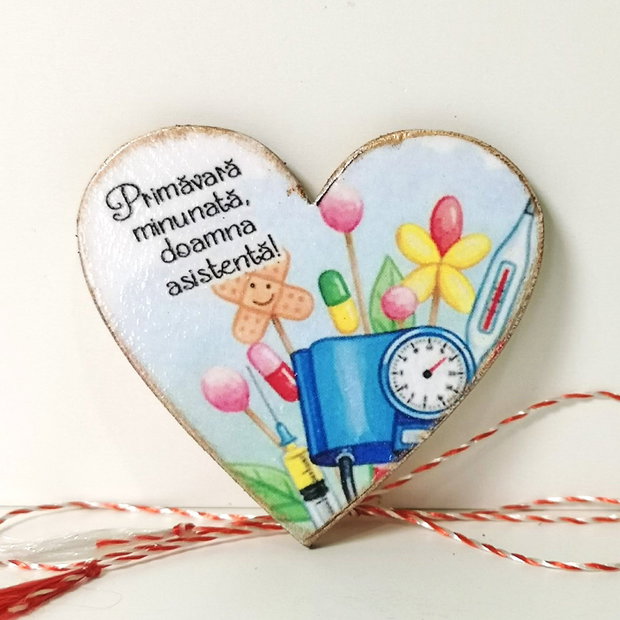 Martisor personalziat asistena medicala