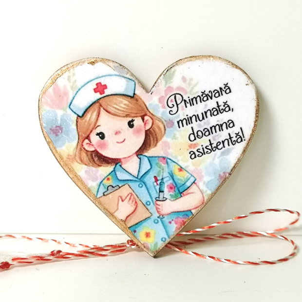 Martisor personalizat asistenta medicala