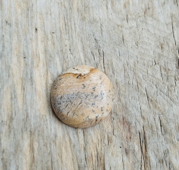 Cabochon picture jasper, 25 mm