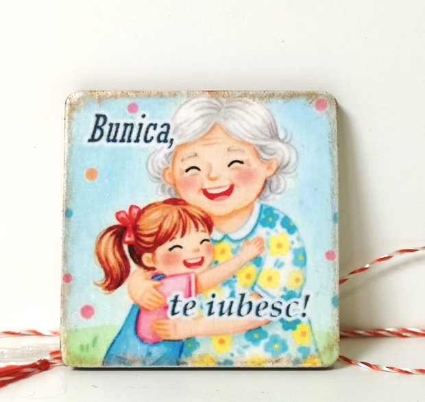 Martisor personalizat pentru bunica