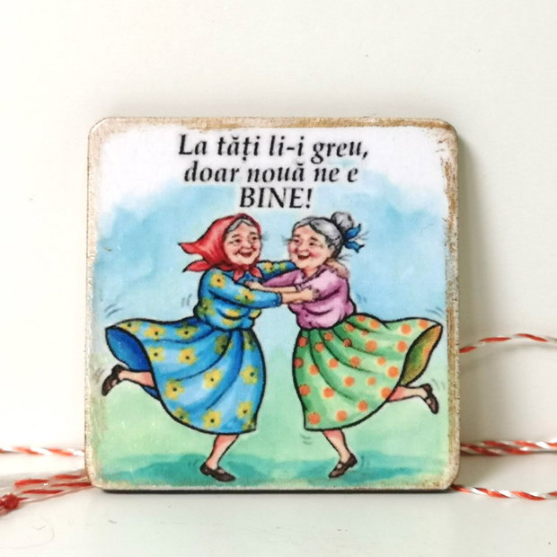 Martisor personalizat cu mesaj pentru sora, prietena