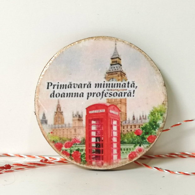 Martisor personalizat profesoara engleza