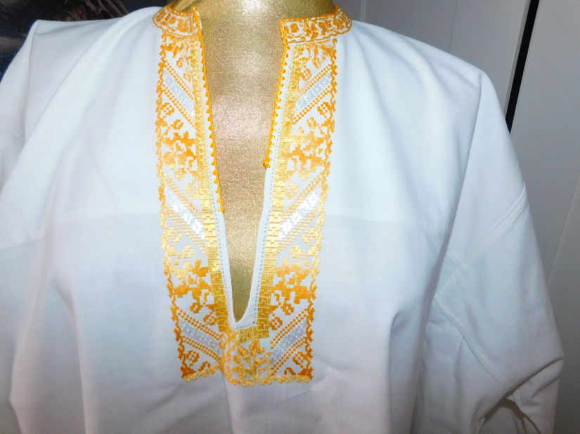 Camasa  barbateasca Transilvania,   anii 20, colectie de  familie, spectaculoasa