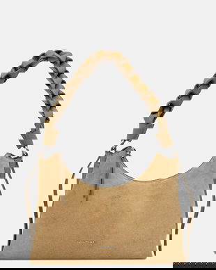 Coccinelle geantă de mână din piele întoarsă BOHEME SUEDE BIMATERIAL