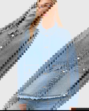 AllSaints cămașă jeans HETTIE