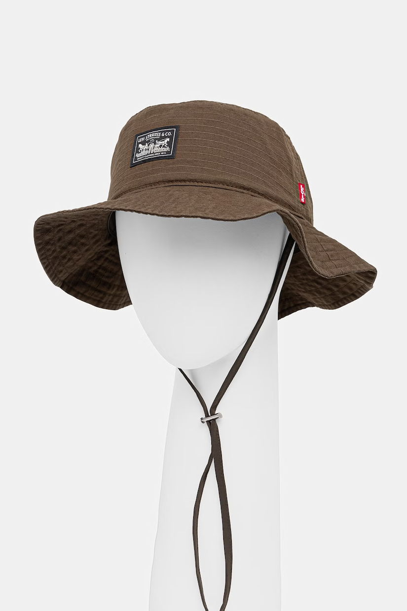 Levi's pălărie din bumbac SUMMER DRAWSTRING BUCKET HAT