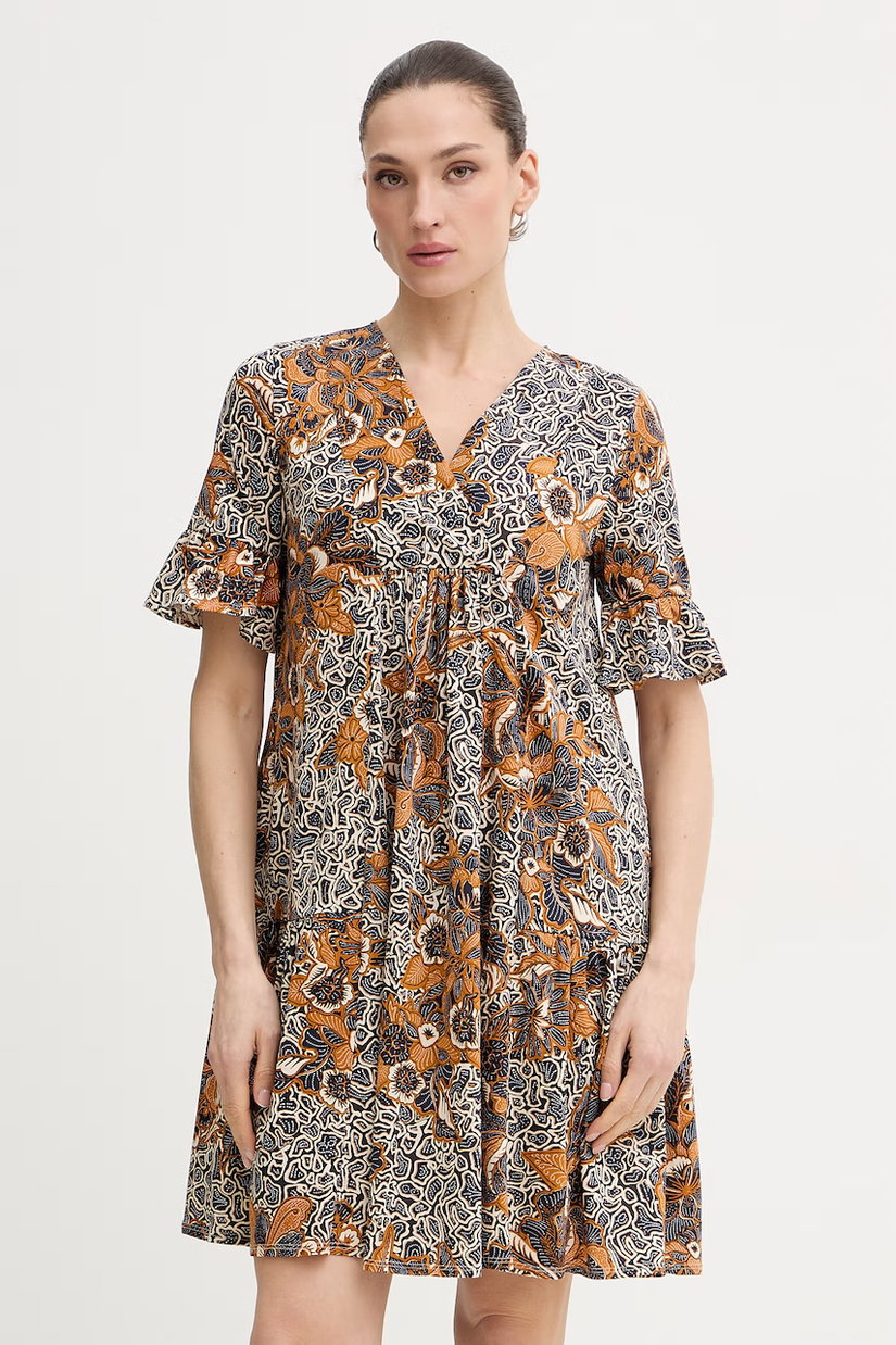 Weekend Max Mara rochie din bumbac FUOCO