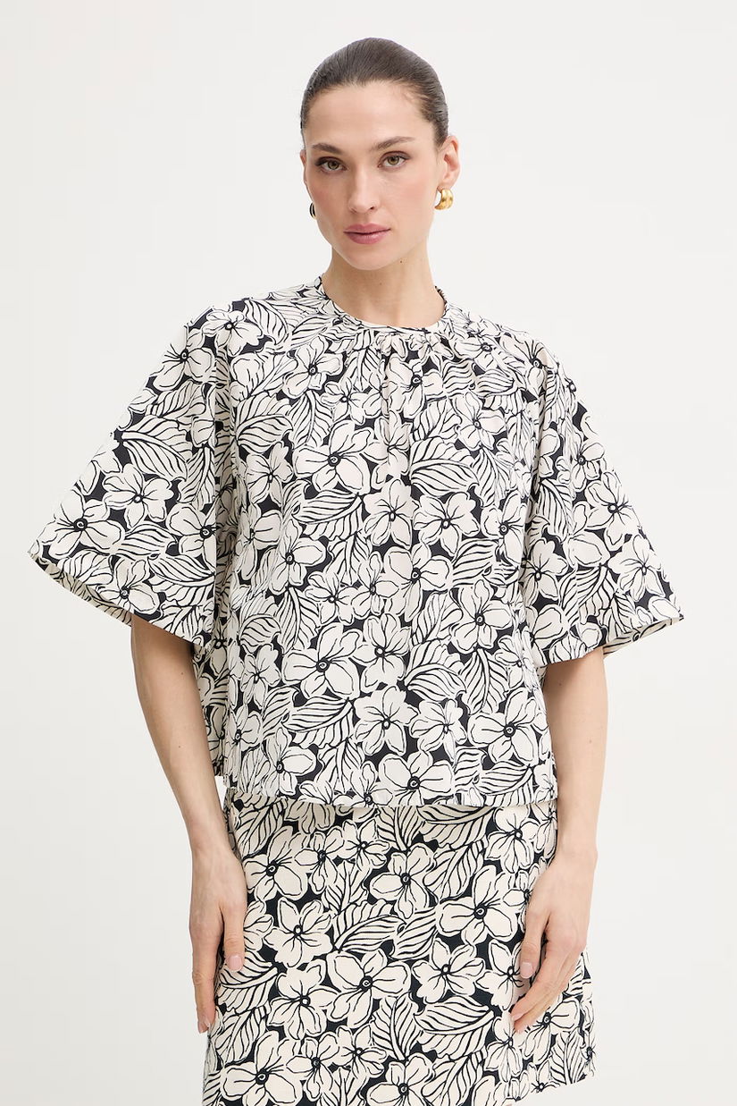 Weekend Max Mara bluză din bumbac QUAGLIA