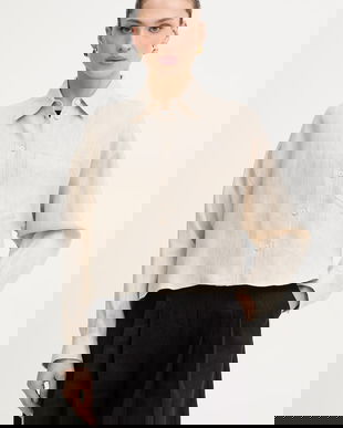 Weekend Max Mara cămașă de in CAPO