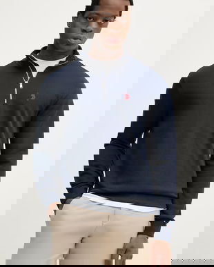 U.S. Polo Assn. bluză DHM LB 1/4 ZIP