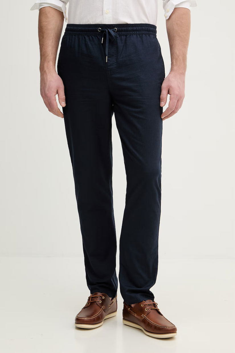 U.S. Polo Assn. pantaloni cu in LINEN BLEND DRAWSTRING