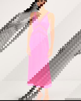 Never Fully Dressed rochie din viscoză