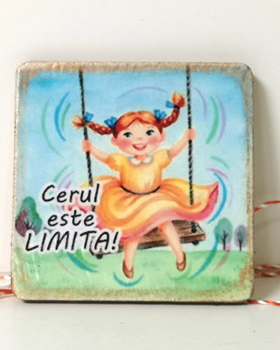 Martisor personalizat cu mesaj