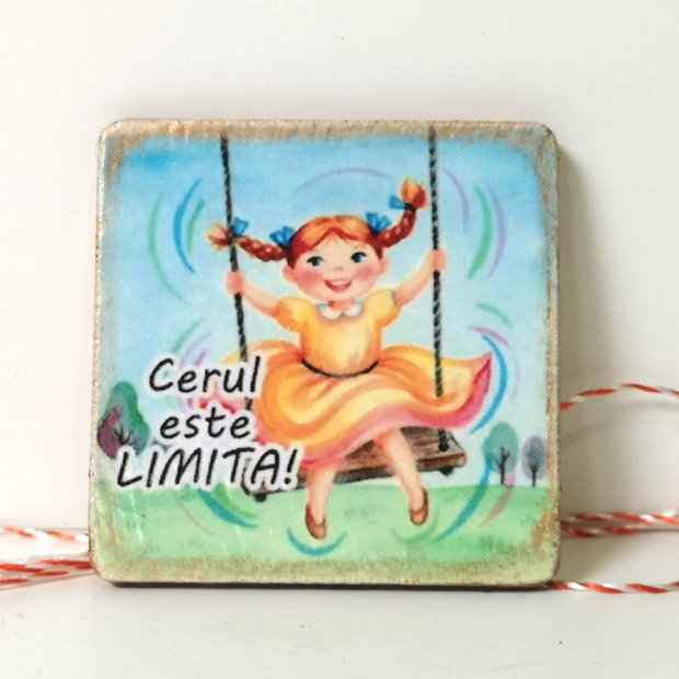 Martisor personalizat cu mesaj