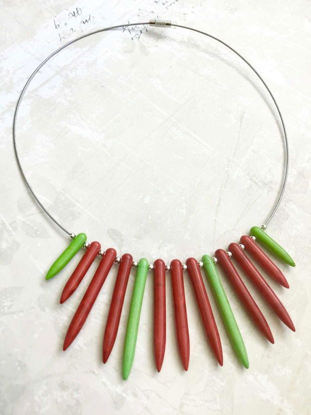 Colier howlit multicolor