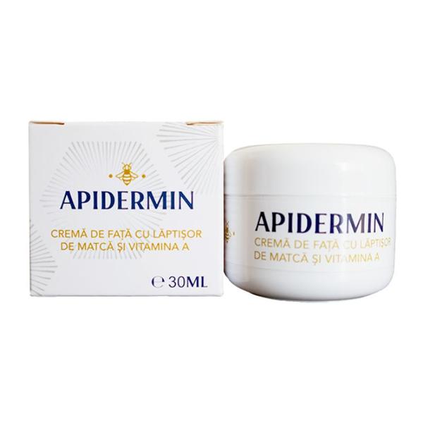 Apidermin Crema de Fata cu Laptisor de Matca si Vitamina A Complex Apicol Veceslav Harnaj, 30ml