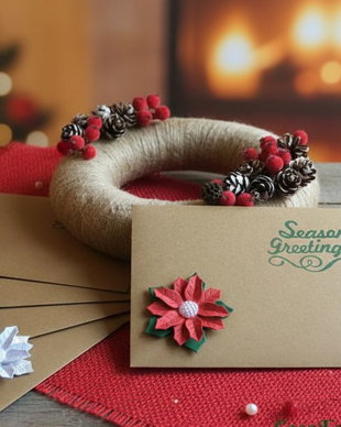 Set plicuri craft Poinsettia