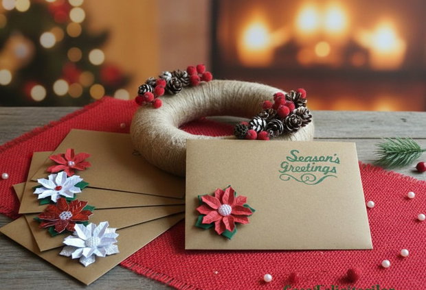 Set plicuri craft Poinsettia
