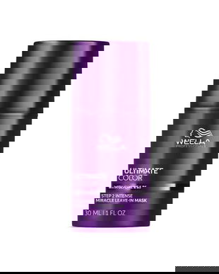 Masca Leave-in pentru Par Vopsit cu Glicina &amp; B5 - Wella Professionals Ultimate Color Miracle Leave-in Mask, 30 ml