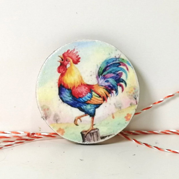 Martisor cu pasari de curte - cocos