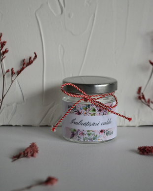 Cadou martisor lumanare parfumata. Lumanare din soia. Martisor parfumat. Cadou 8 martie