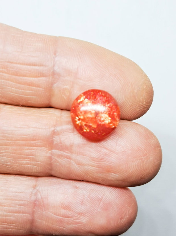 Cercei stud de culoare corai