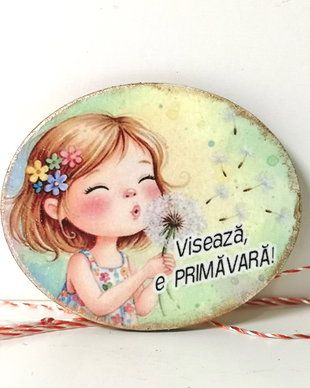 Martisor tip magnet cu mesaj motivational