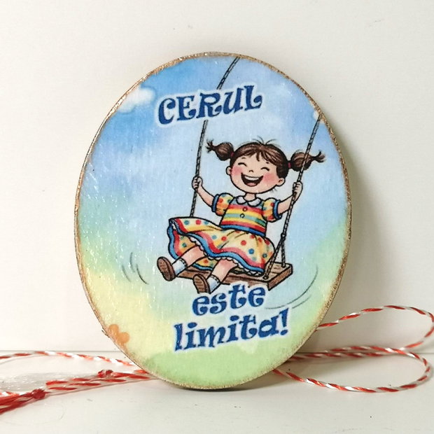Martisor tip magnet cu mesaj motivational