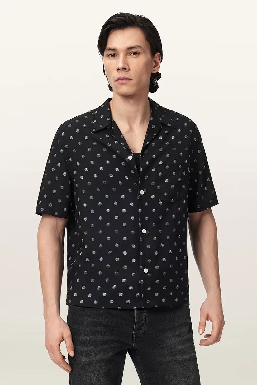 AllSaints cămașă cu in UPTON