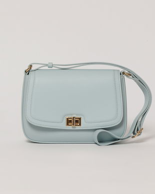 Geanta bleu casual cu inchidere metalica