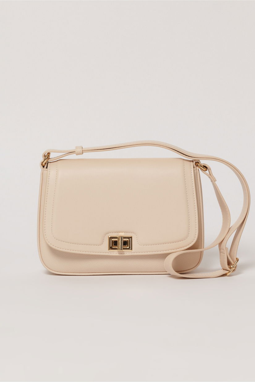 Geanta rose casual cu inchidere metalica